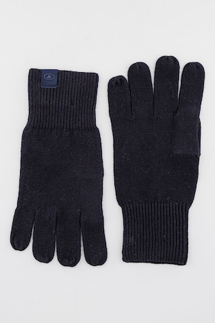 Tom Tailor Manusi din bumbac si casmir, Negru stins