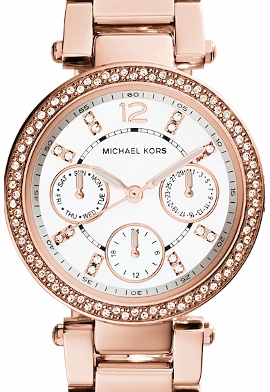 Michael Kors Ceas cronograf decorat cu cristale Mini Parker Femei