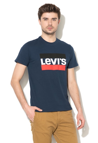 Levi's Tricou cu decolteu la baza gatului si logo Barbati