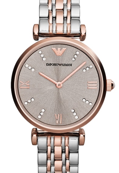 Emporio Armani Овален часовник с метална верижка Жени