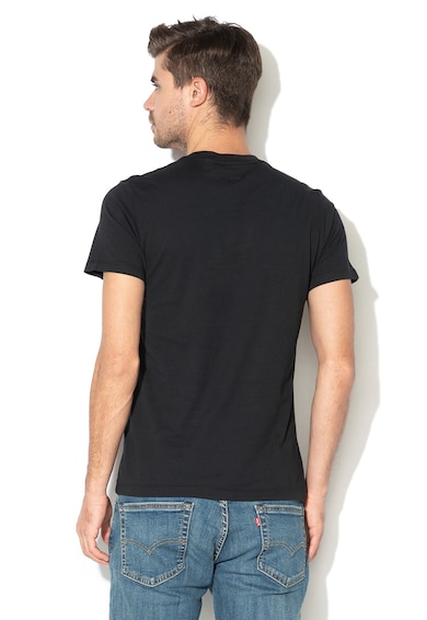 Levi's Памучна тениска с бродирано лого, Черен, S 56605 Мъже