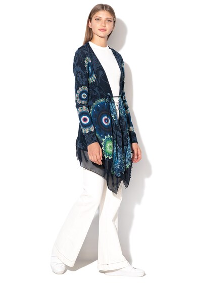  Cardigan  cu garnitura de sifon  si franjuri Simone DESIGUAL 