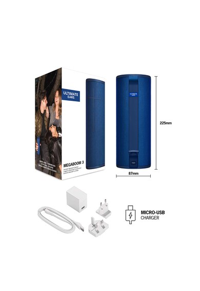 Ultimate Ears Boxa portabila  MEGABOOM 3, , Bluetooth, IP67, Blue Femei