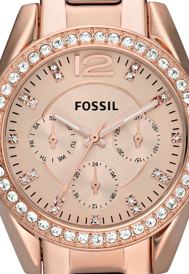 Fossil Мултифункционален часовник Riley с кристали Жени