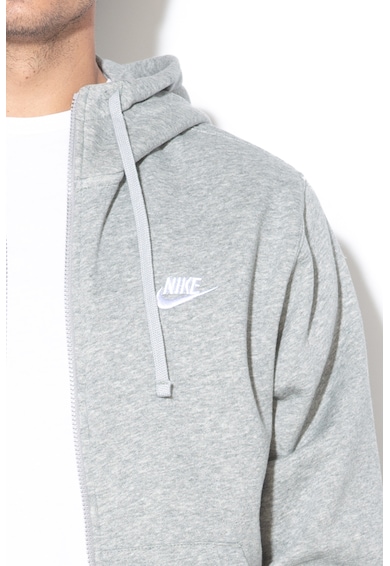 Nike Sportswear Club cipzáros kapucnis pulóver hímzett logóval férfi