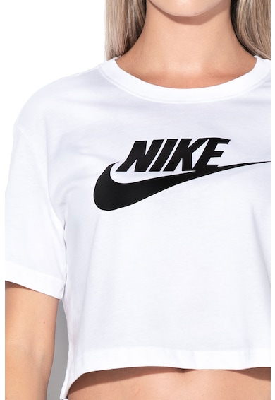 Nike Essential crop pamutpóló logómintával női