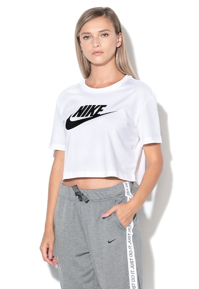 Nike Къса тениска от памук Essentials с лого Жени
