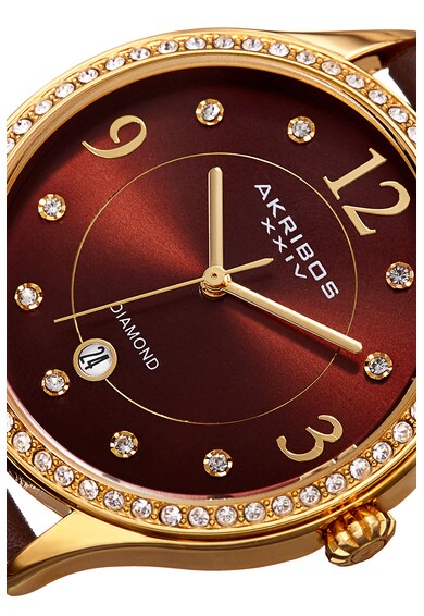 AKRIBOS XXIV Ceas decorat cu 9 diamante Femei