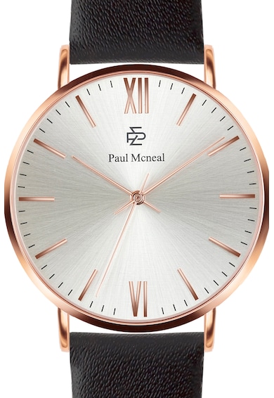 Paul McNeal Часовник с кожена каишка и лого Жени
