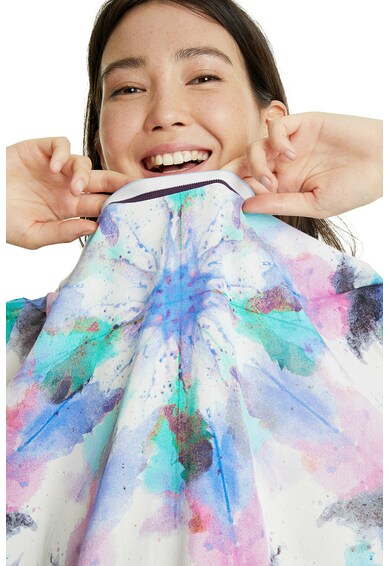 DESIGUAL Tricou din bumbac cu aspect tie-dye Femei