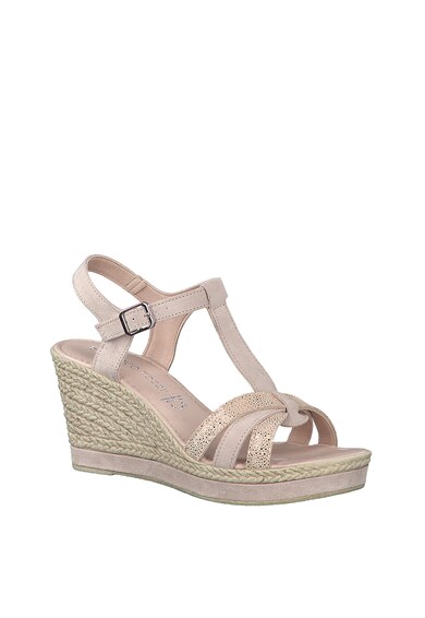 Sandale Tip Espadrile De Piele Ecologica Cu Talpa Wedge Marco Tozzi 2 2 28387 24 596 Fashion 