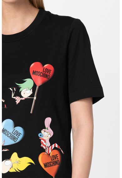 Love Moschino Рокля тип тениска с фигурална щампа Жени