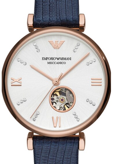 Emporio Armani Автоматичен часовник с кожена каишка Жени