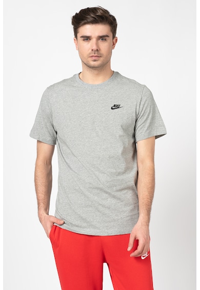 Nike Тениска Sportswear Club с овално деколте и бродирано лого Мъже
