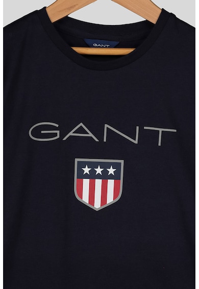 Gant Памучна тениска Shield с лого Момичета