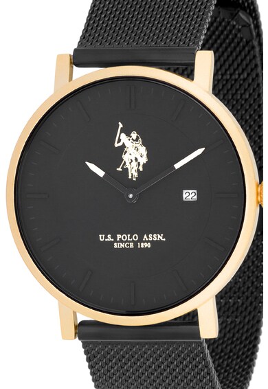 U.S. Polo Assn. Кварцов часовник с мрежеста верижка Мъже