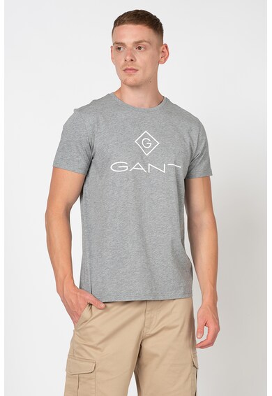 Gant Памучна тениска Lock Up с лого Мъже