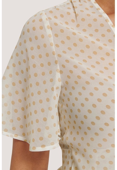 NA-KD Блуза на точки със застъпен дизайн Жени