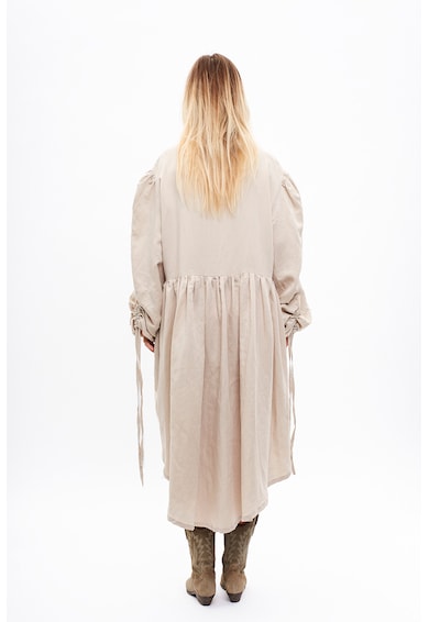 Andrea Szanto Свободна ленена рокля с асиметричен подгъв Жени