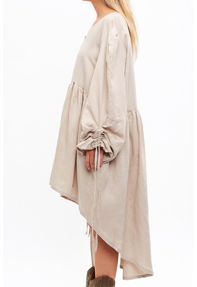 Andrea Szanto Свободна ленена рокля с асиметричен подгъв Жени