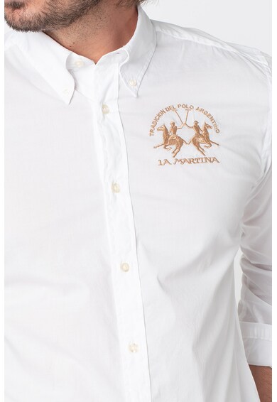 LA MARTINA Риза със стандартна кройка и бродирано лого Мъже