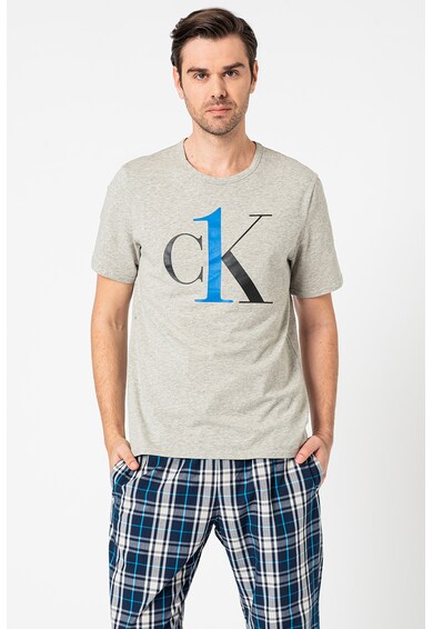CALVIN KLEIN Домашна тениска с уголемена щампа Мъже