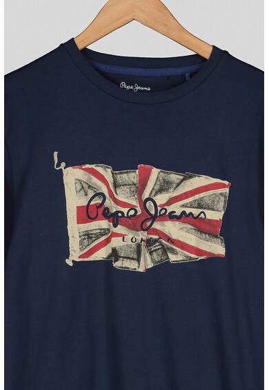 Pepe Jeans London Bluza din jerseu cu imprimeu steag UK Baieti
