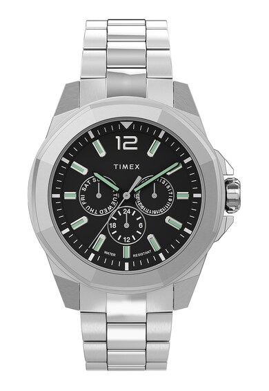 Timex Мултифункционален часовник Essex Avenue от инокс, 44 MM Мъже