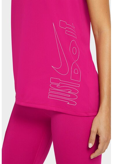 Nike Tricou cu decupaj pe partea din spate, pentru alergare Icon Clash Miller Femei