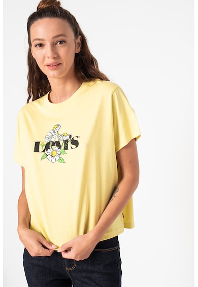 Levi's Тениска от памук с овално деколте Жени