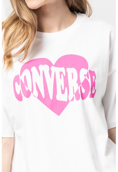 Converse Уголемена тениска Sunwashed с лого Жени