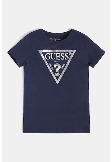 GUESS JEANS Тениска с овално деколте и лого Момичета