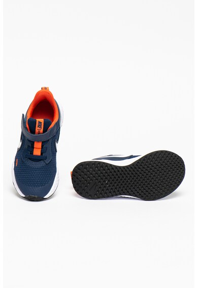 Nike Pantofi sport cu velcro si insertii de piele Revolution 5 Baieti