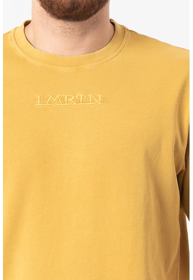 LA MARTINA Уголемена памучна тениска с бродирано лого Мъже