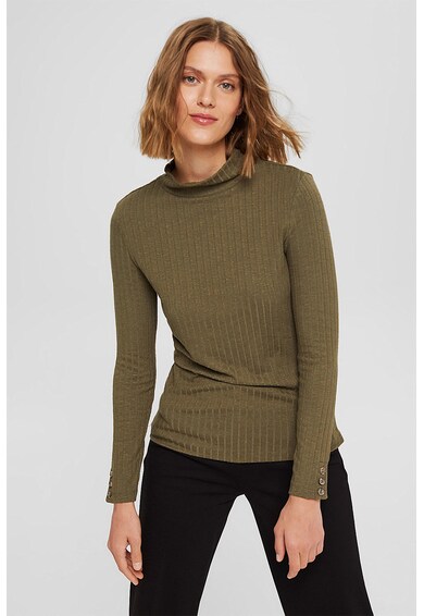 Esprit Рипсен пуловер с висока яка Жени