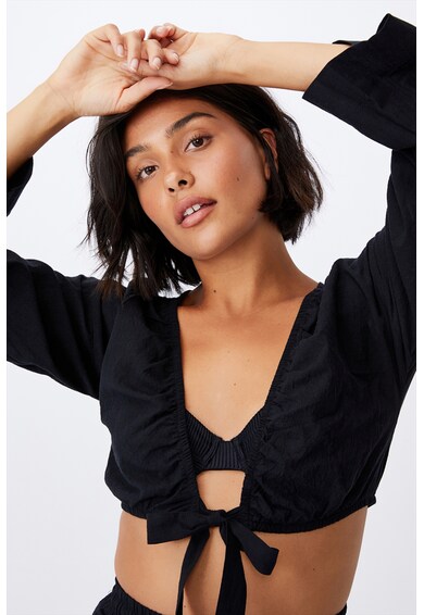 Cotton On Плажна блуза с дизайн на възел Жени