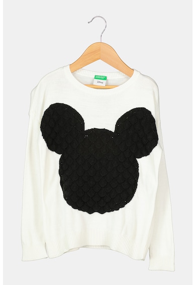 United Colors of Benetton Pulover tricotat fin cu model Mickey Mouse Fete