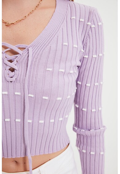 Trendyol Къс пуловер с връзки Жени