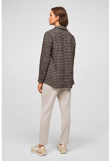 s.Oliver Sacou din material boucle cu model houndstooth Femei