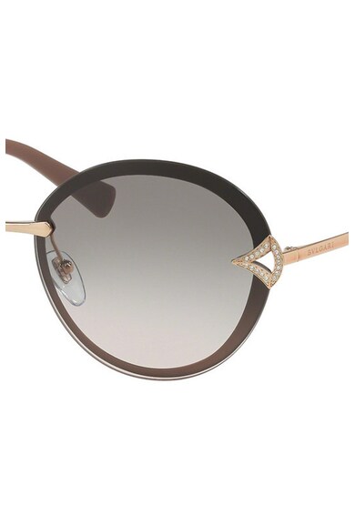 BVLGARI Овални слънчеви очила с метална рамка Жени