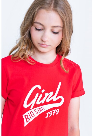 Big Star Памучна тениска с щампа Момичета