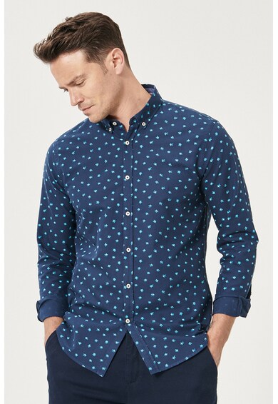 AC&Co Флорална риза с копчета на яката Мъже