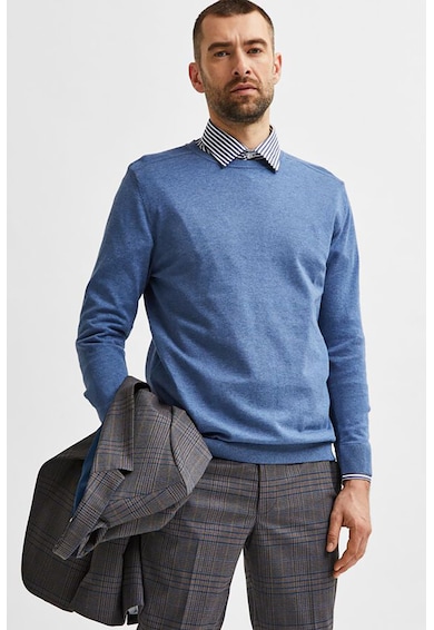 Selected Homme Фино плетен пуловер с овално деколте Мъже