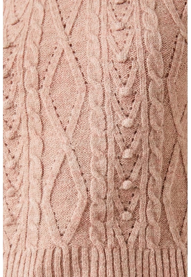 KOTON Пуловер с овално деколте и плетка осморка Жени