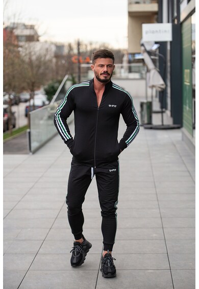 Pacific Islands Insulate Prick Trening cu benzi laterale contrastante uFIT (UFIT192-NEGRU) | Fashion Days Pacific Islands Insulate Prick Trening cu benzi laterale contrastante uFIT (UFIT192-NEGRU) | Fashion Days