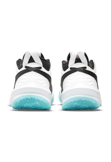 Nike Pantofi cu garnituri de piele pentru baschet Team Hustle 10 Fete