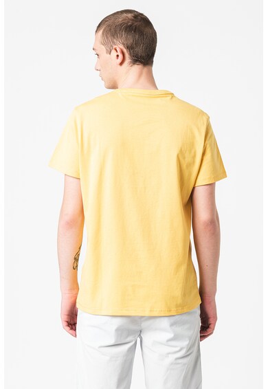 GUESS JEANS Тениска с овално деколте и релефно лого Мъже