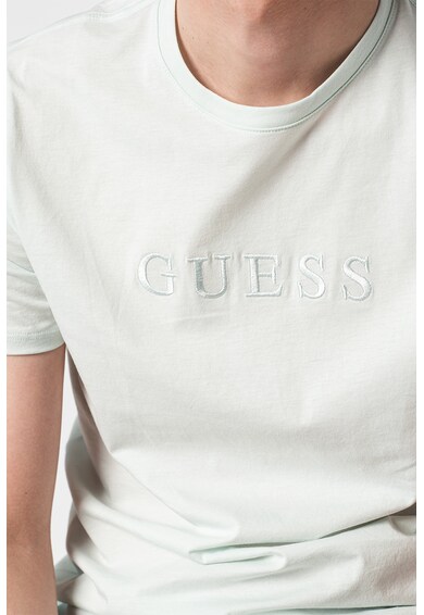 GUESS JEANS Тениска с овално деколте и бродирано лого Мъже