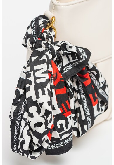 Love Moschino Keresztpántos műbőr táska kendős kiegészítővel női