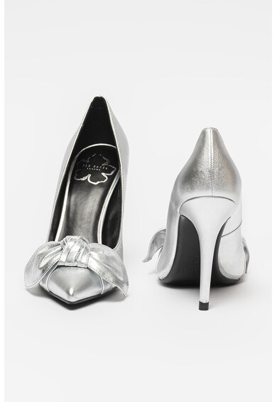 Ted Baker Pantofi de piele cu aspect metalizat Silvey Femei
